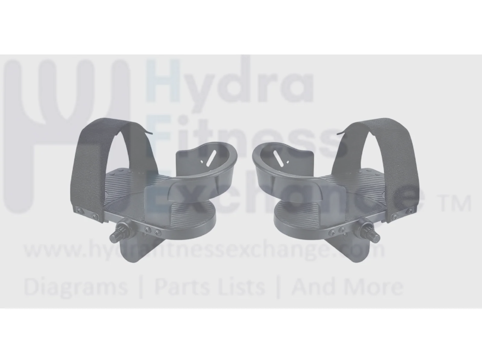 Rehabilitation Bike Left & Right Foot Pedal Pair Fits Any 9/16" Crank - Image 2
