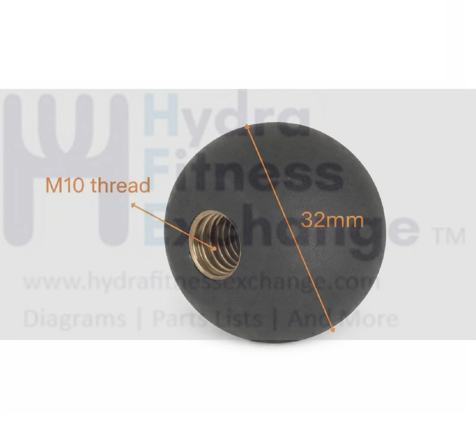Round Black Pull Knob Replacement for Bike Gym Pop Pin | Commercial & Home Gym - Image 3
