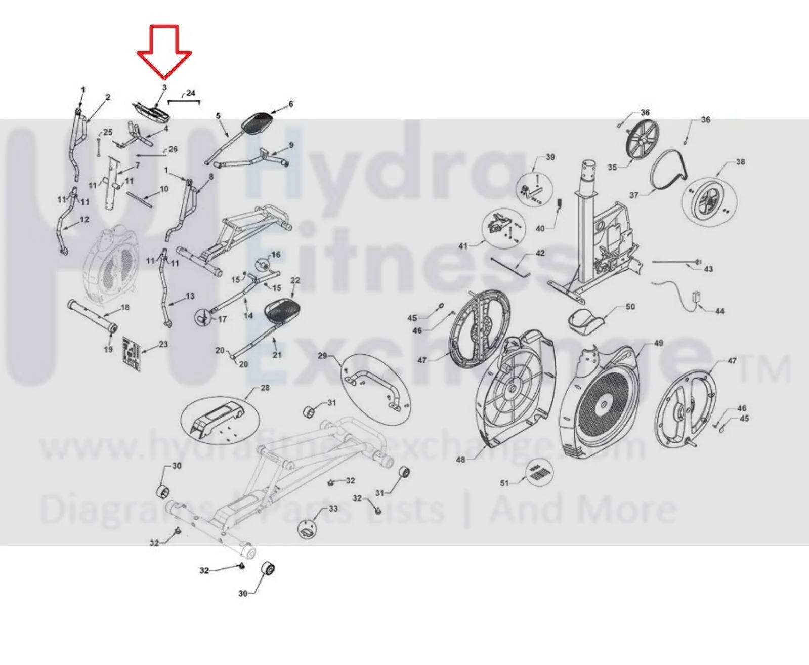 Schwinn 150 250 Litho 450 Elliptical Display Console Assembly 004-8341 - Image 3