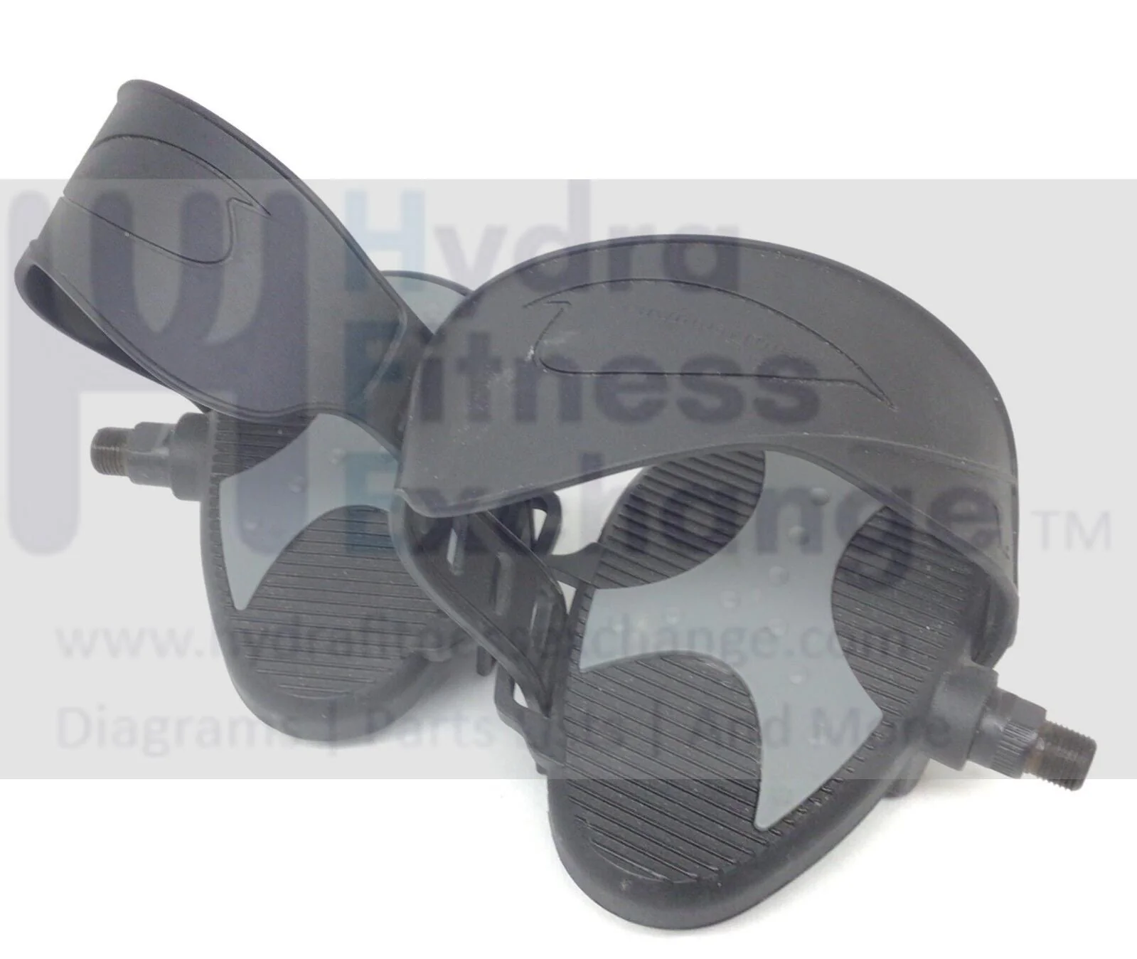 Schwinn 250-100240 100308 250 Litho Stationary Bike Foot Pedal Pair Set 003-2427