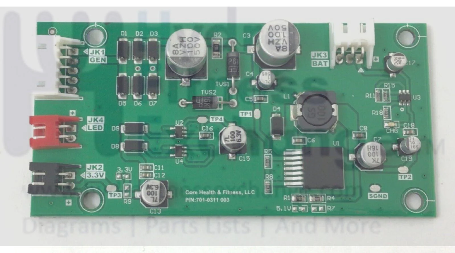 Schwinn 9-7300-QINTP0 Stationary Bike Power Generator Conversion Board 701-0311
