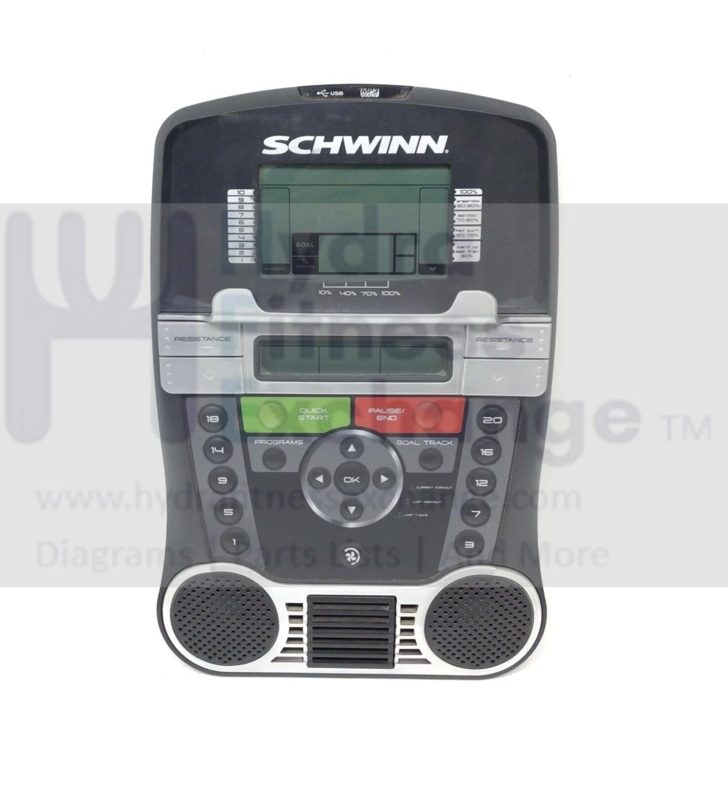 Schwinn Elliptical Display Console Assembly 8003813 - Image 2