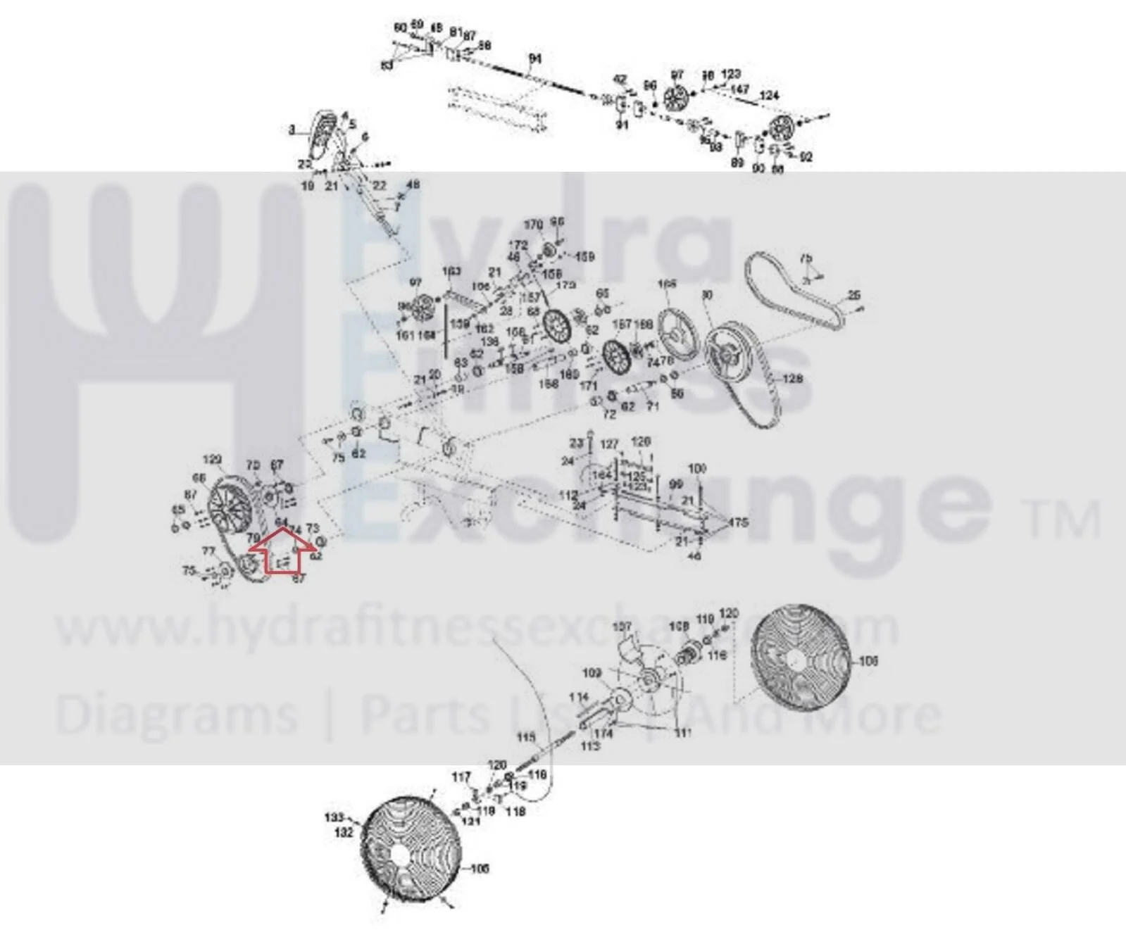 Schwinn Fitness Windjammer Rower Jammer Gear Flange 92963 - Image 2