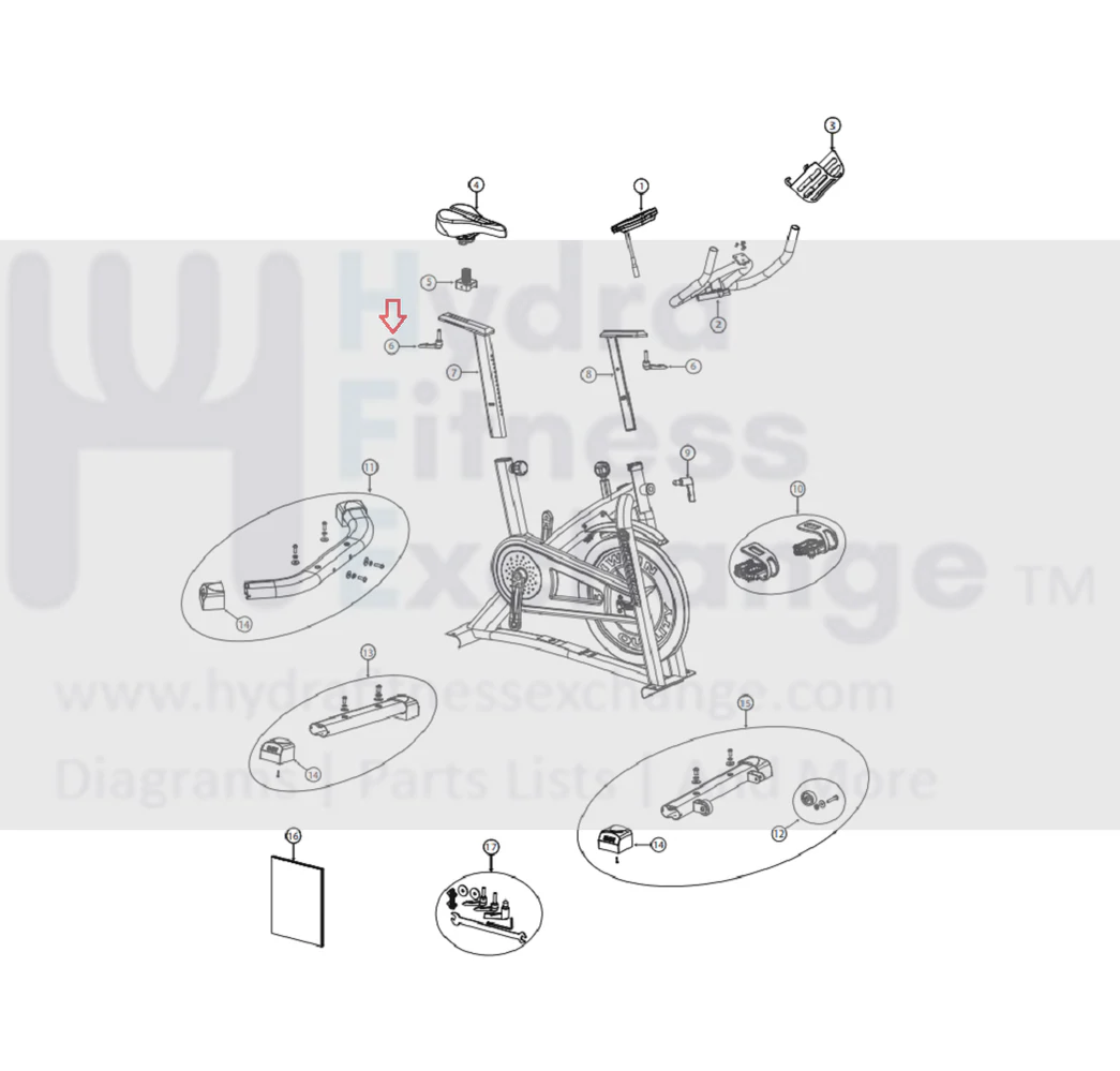 Schwinn IC3 IC7 Stationary Bike Adjustable Handlebar & Seat Lock 1000512778 - Image 2