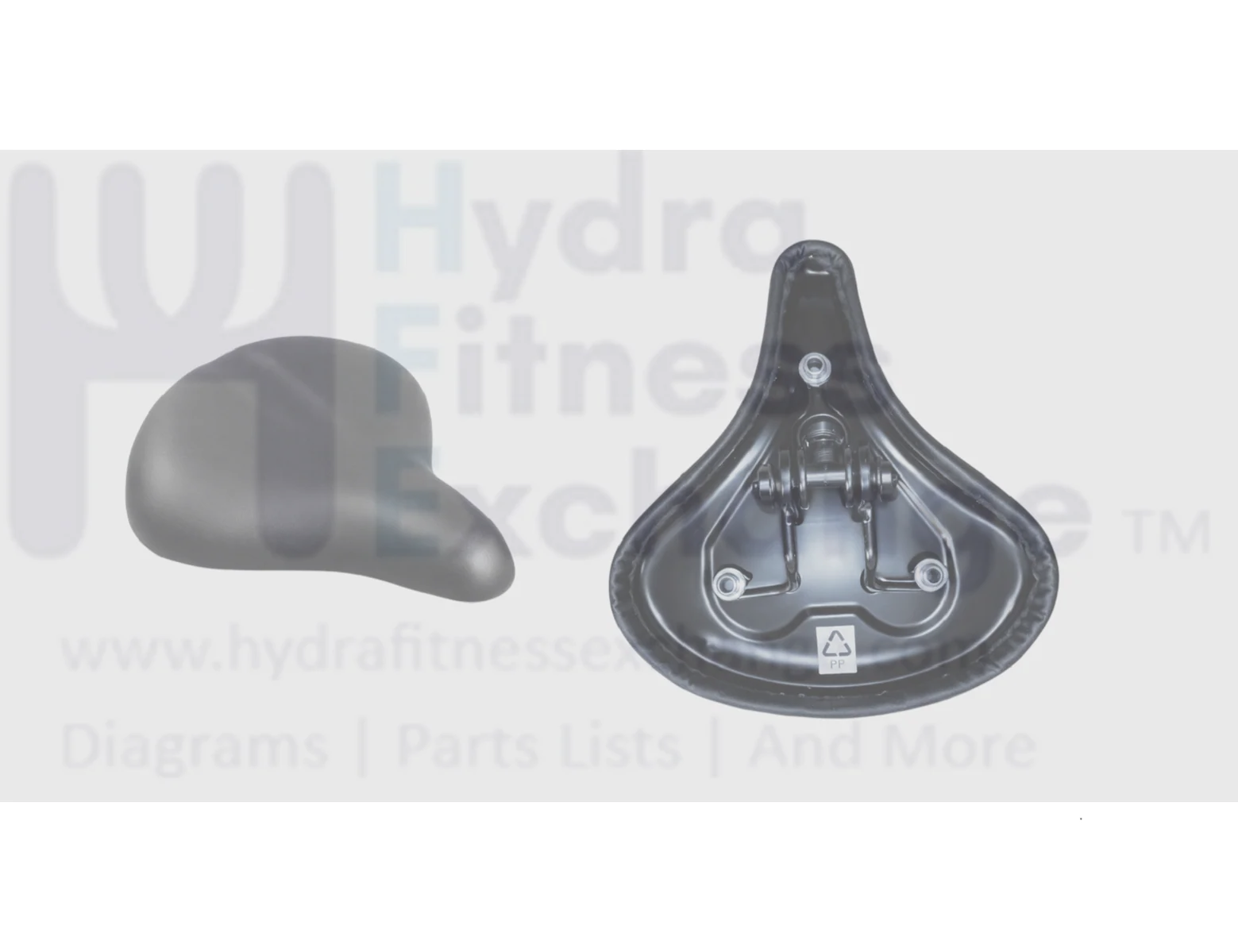 Schwinn Indoor Cycle Saddle Seat W/Round Stud Clamp Style L 273mm x W 250mm