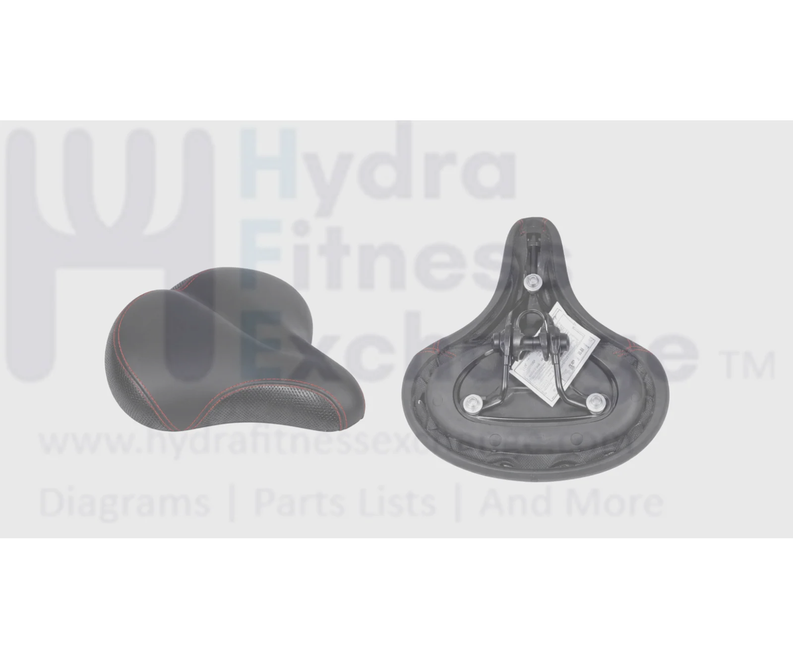 Schwinn Indoor Cycles Saddle Seat W/Round Stud Clamp Style L 275mm x W 275mm - Image 2