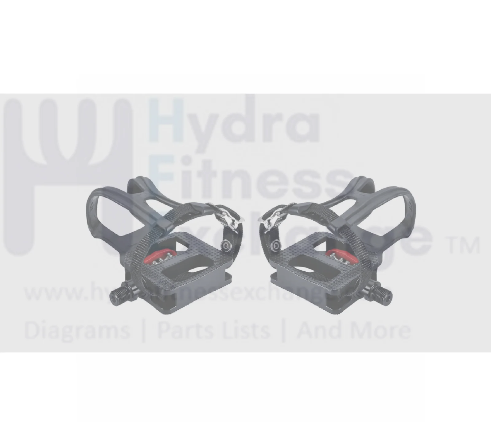 Schwinn Stationary Bike L & R Foot Pedal Pair W/Toe Cage Straps 104x75mm | 9-16" - Image 2