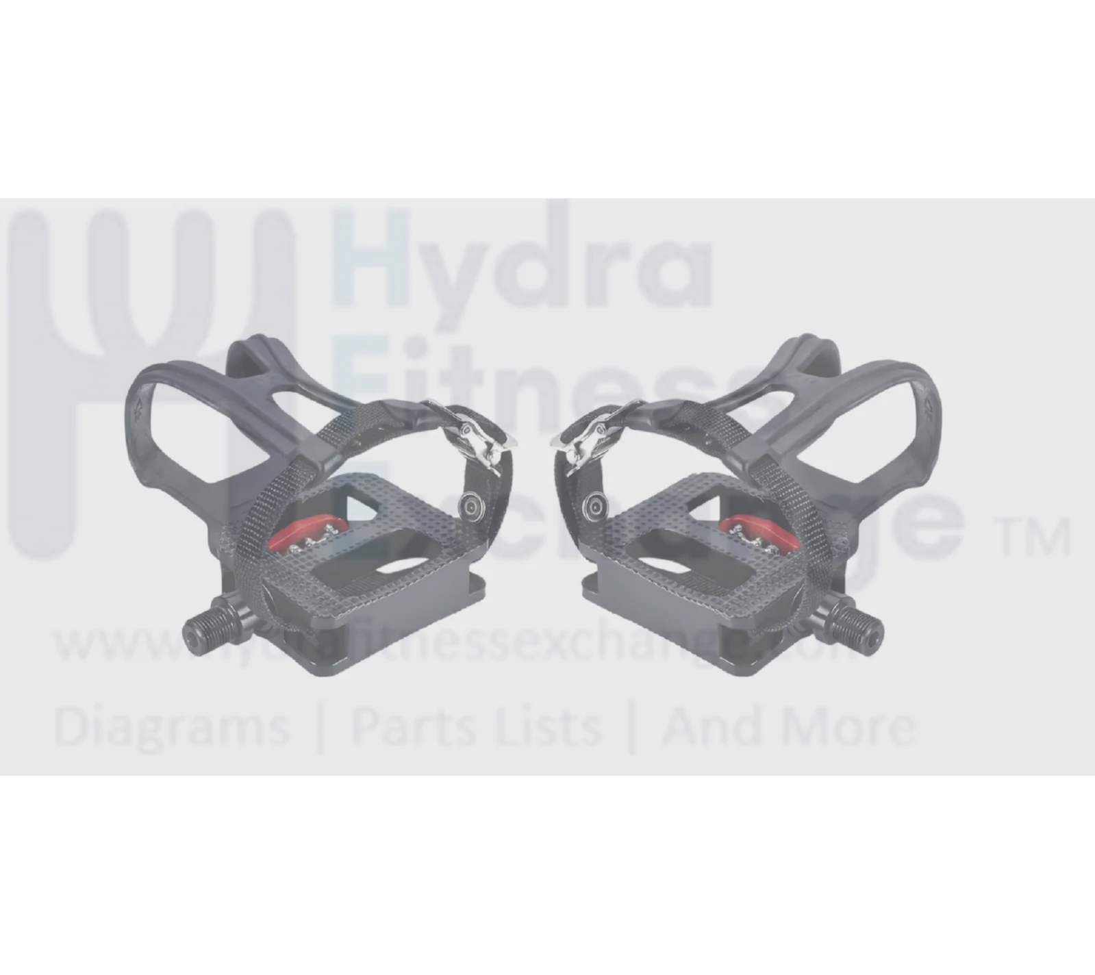 Schwinn Stationary Bike L & R Foot Pedal Pair W/Toe Cage Straps W/O SPD 000-0011 - Image 2