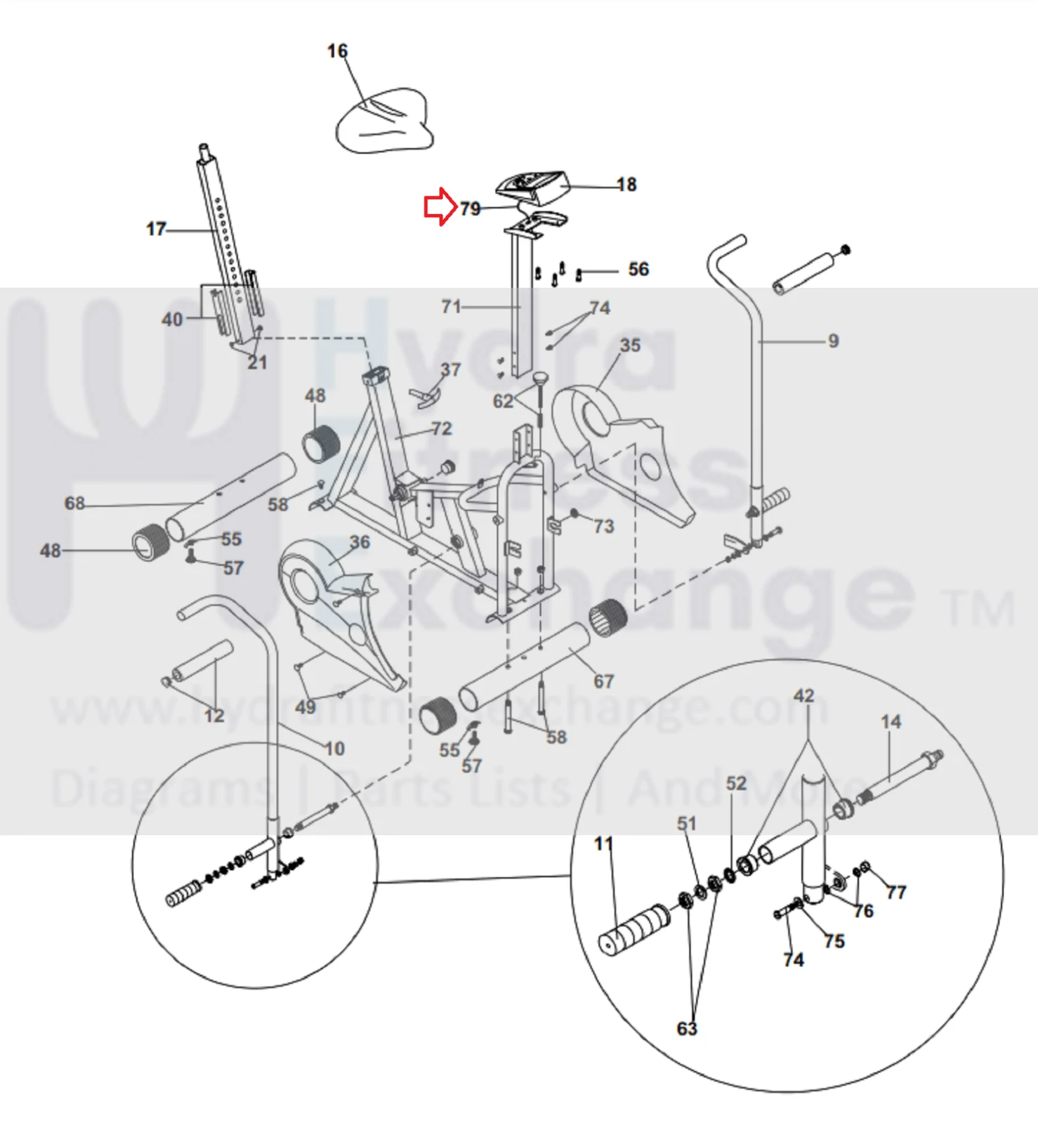 Schwinn Stationary Bike RPM Speed Sensor Extension Wire Harness 95535 - Image 2