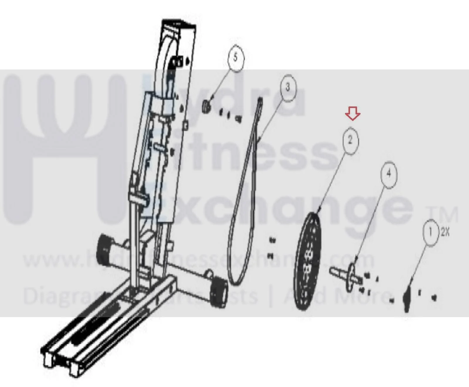 SciFit ISO1011R-INT ISO1010R-INT ISO1007-INT Recumbent Bikes Drive Pulley P4457 - Image 3