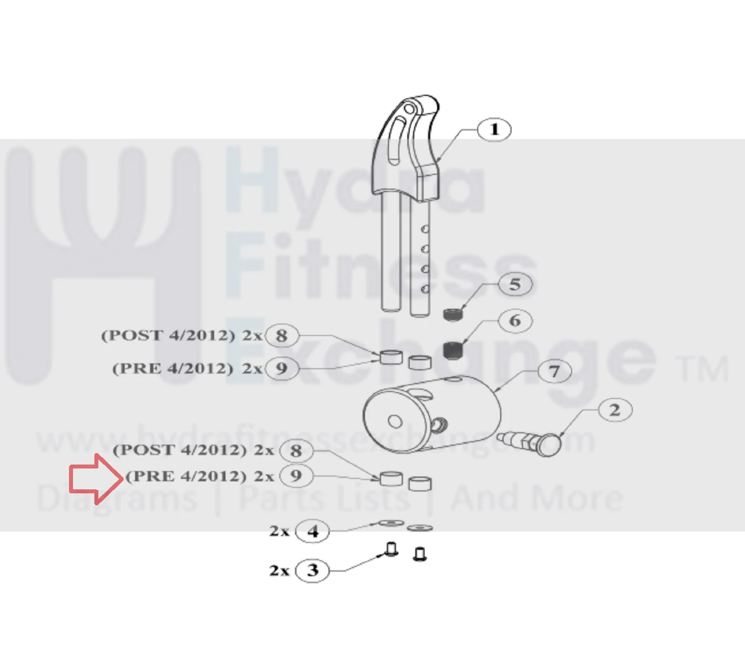 Scifit Miscellaneous Cardio Bearing Igus Rod Handcrank P1756 Hub Bearing PRE 4/12 .625 ID x .72 OD x .5 L PRE 04/2012 - Image 2