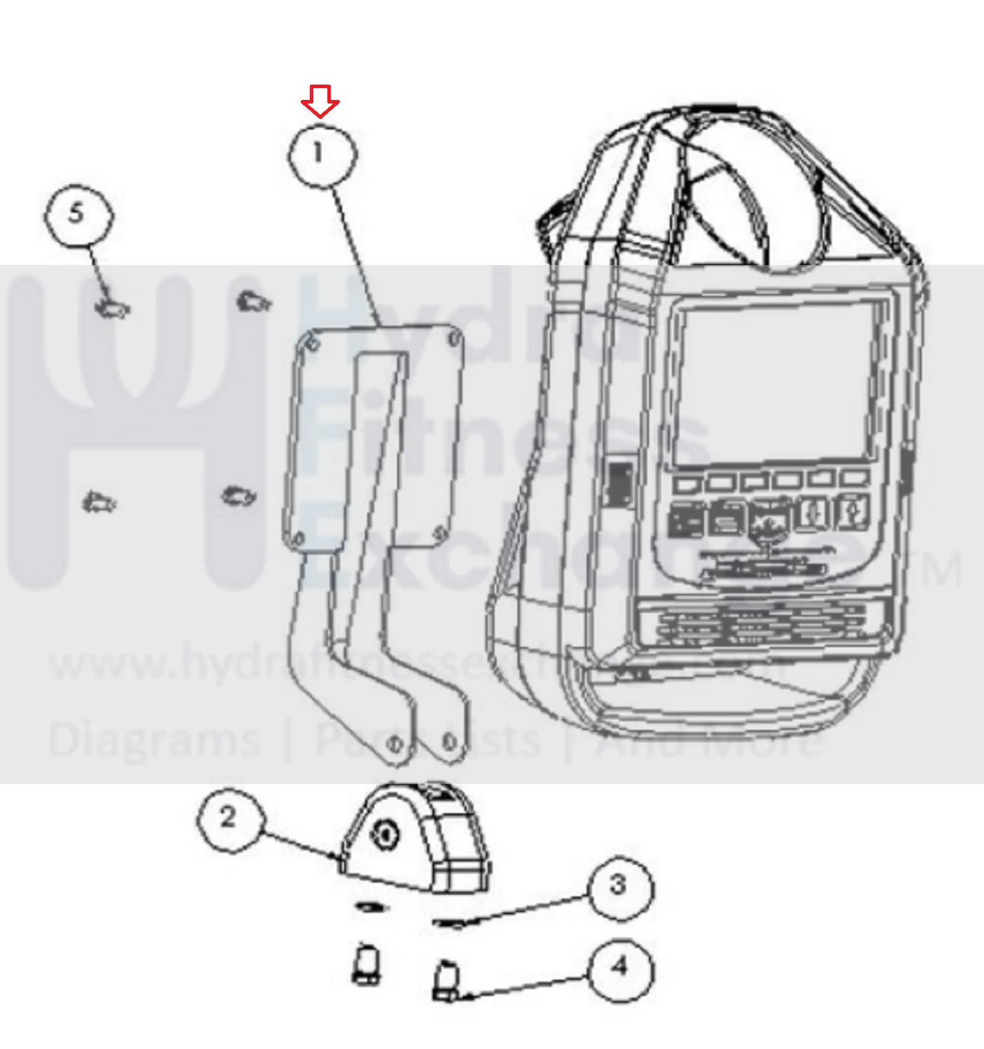 SciFit Miscellaneous Cardio Upright Console Adjustable Bracket A4659 - Image 2