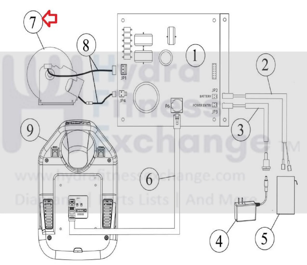 SciFit Recumbent Elliptical Magnetic Generator Brake Flywheel Assembly A3061 - Image 3