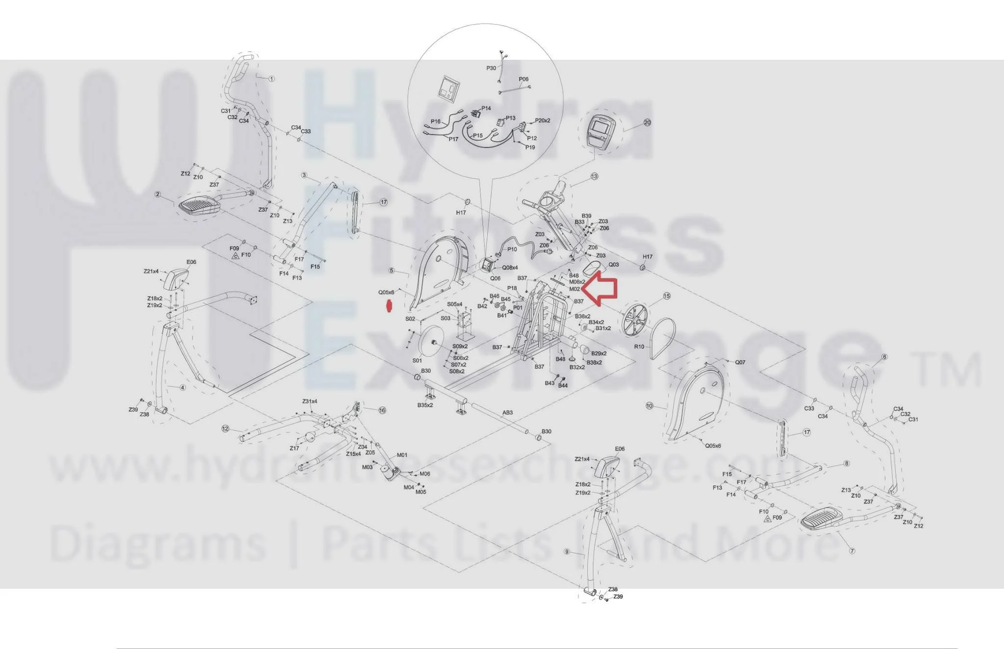 Matrix Retail Livestrong AFG Vision Horizon Fitness Elliptical Lower Control Board 1000390464 - Image 2
