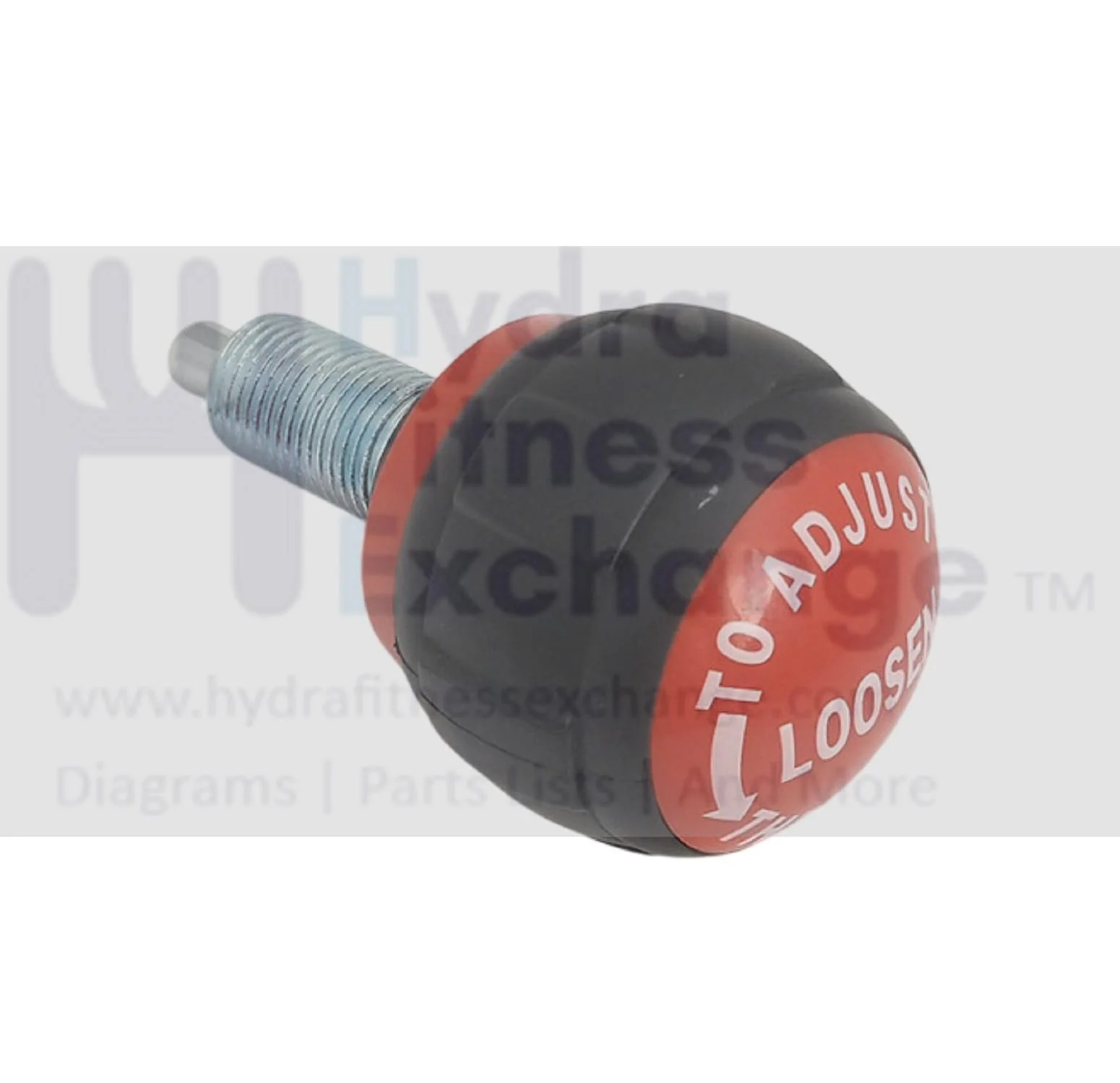 Seat pop pin knob size 1" (50mm) Thread of pin M16 (5/8") Fine Thread Pin diameter: 5/16" (8mm) | Thread Length 0.79" (20mm) | Red