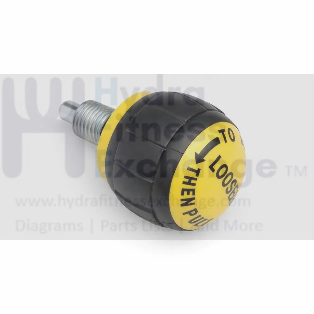 Seat Pop Pin Knob Size 1" Thread Pin M16 - Dia 5/16" Thread Length 1.06" Yellow - Image 2