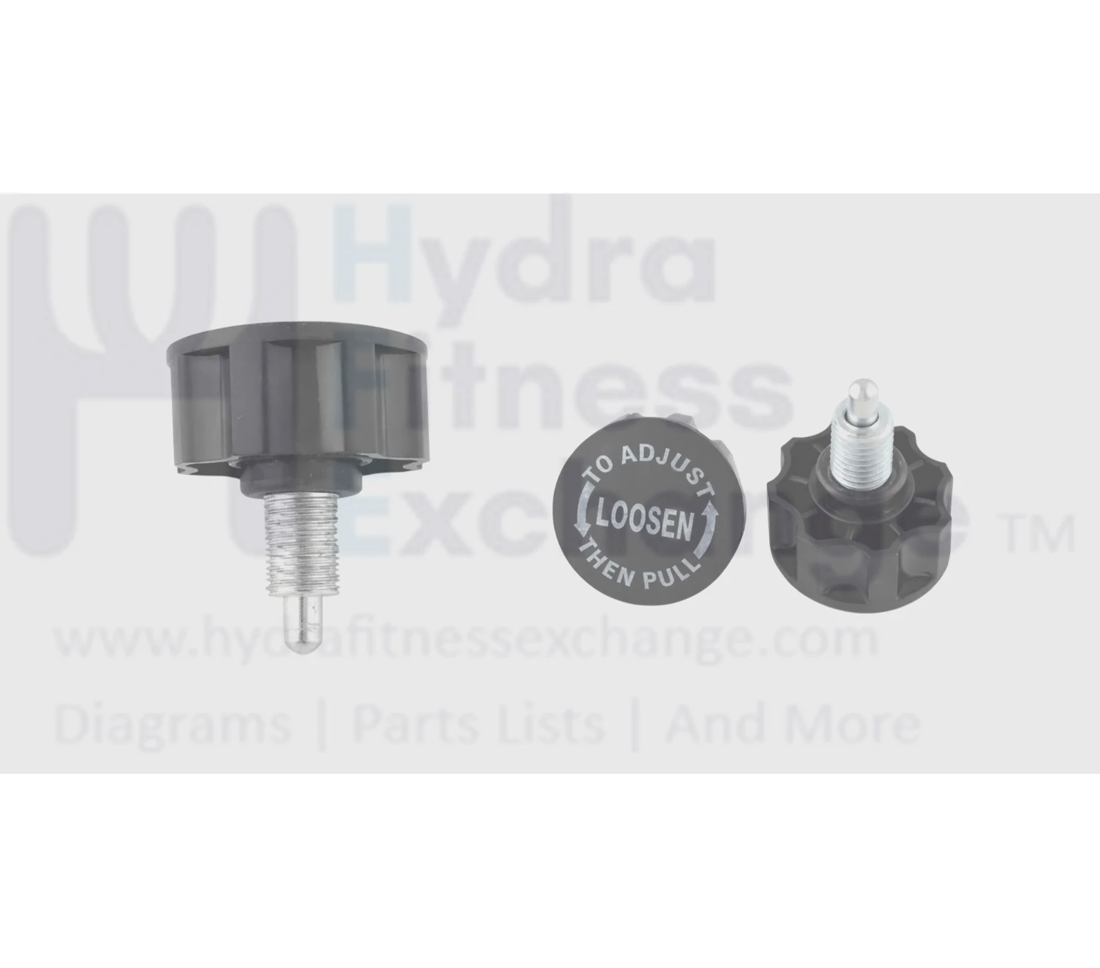 Seat Pop Pin Size Knob 2.1"- Thread Pin M16 - Length Thread 1.06" - Dia 5-16" - Image 2