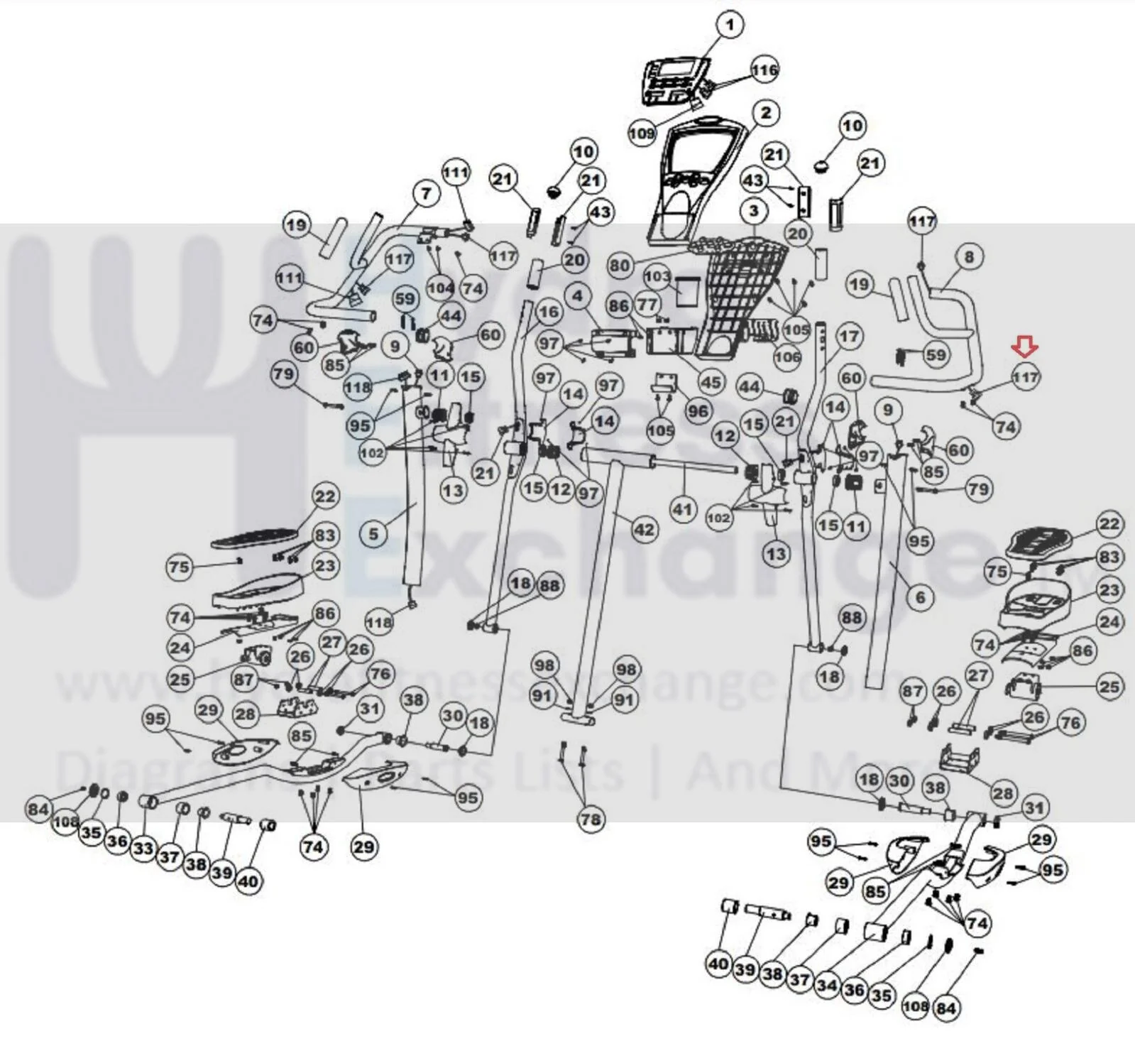 Smooth Fitness CE7.4 Elliptical Pulse Wire Interconnect Wire CE7.4-117 - Image 2