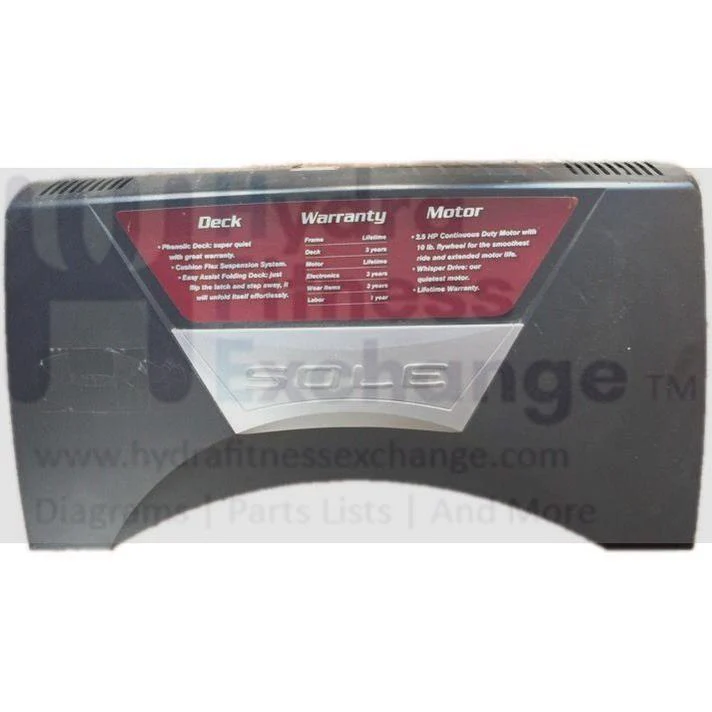 Sole Fitness F63 F65 Treadmill Main Top Cover Motor Hood Plastic Shroud P010042-a1