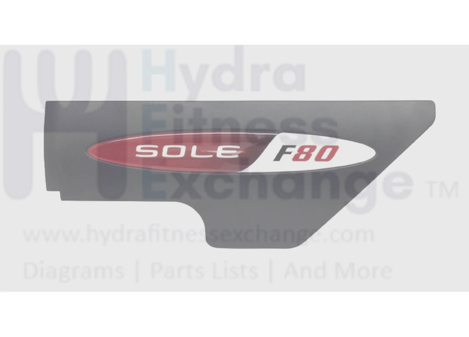 Sole Fitness F85 F80 F65 S77 Treadmill Right Logo Cover P030071-A1