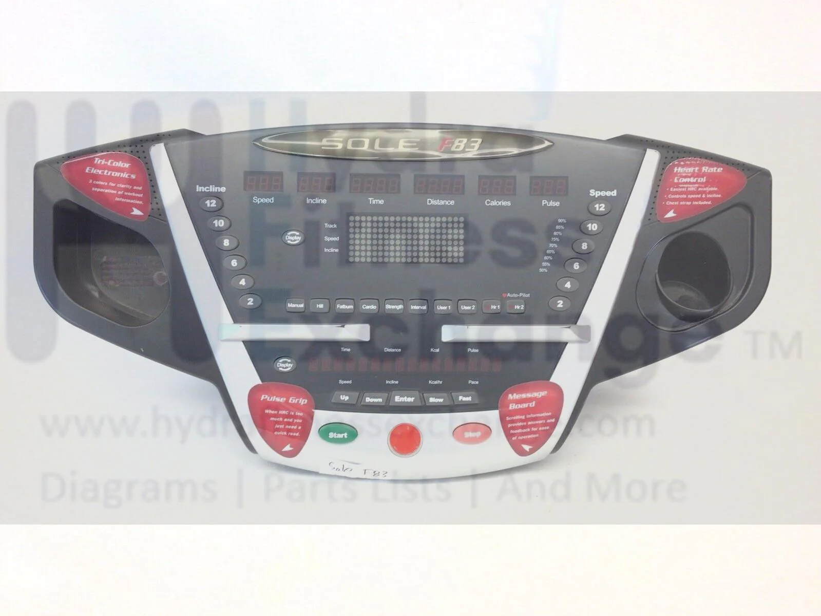 Sole WF63 WF83 WS77 WTT8 F83 Treadmill Display Console Assembly RZ0A923E-21