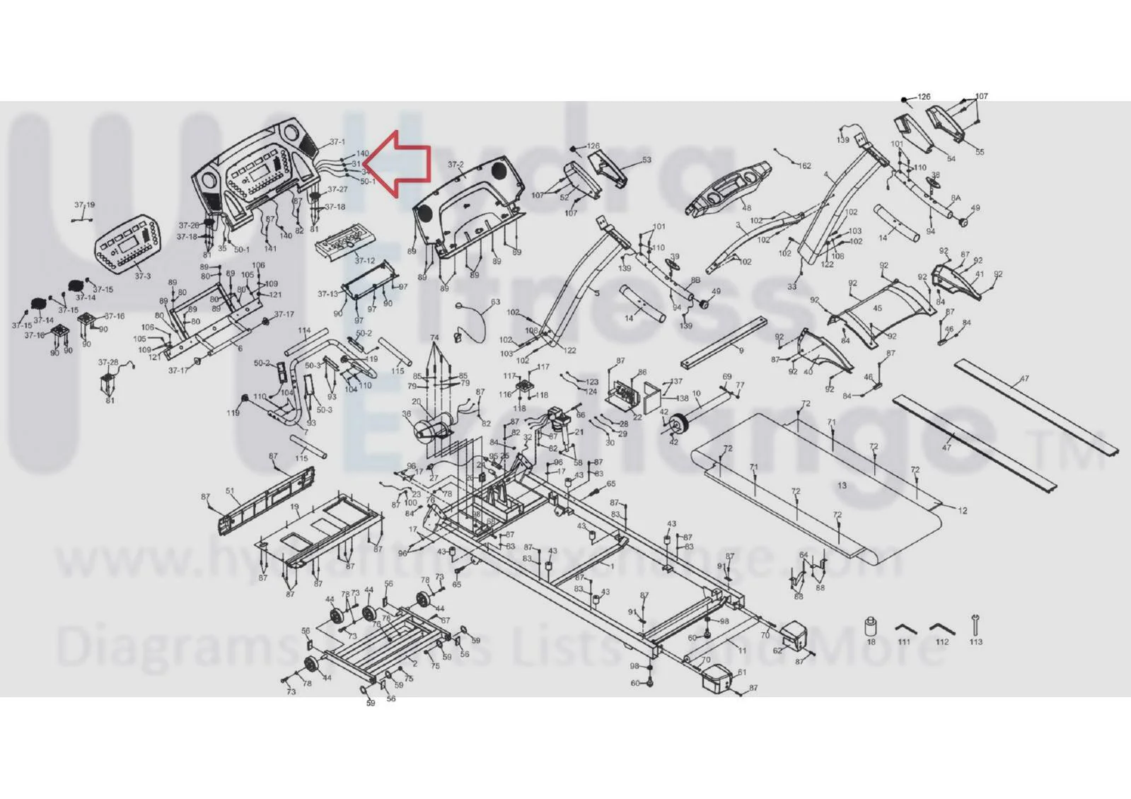 Spirit Sole Fitness Treadmill Display Console Wire Harness 007001 - Image 2