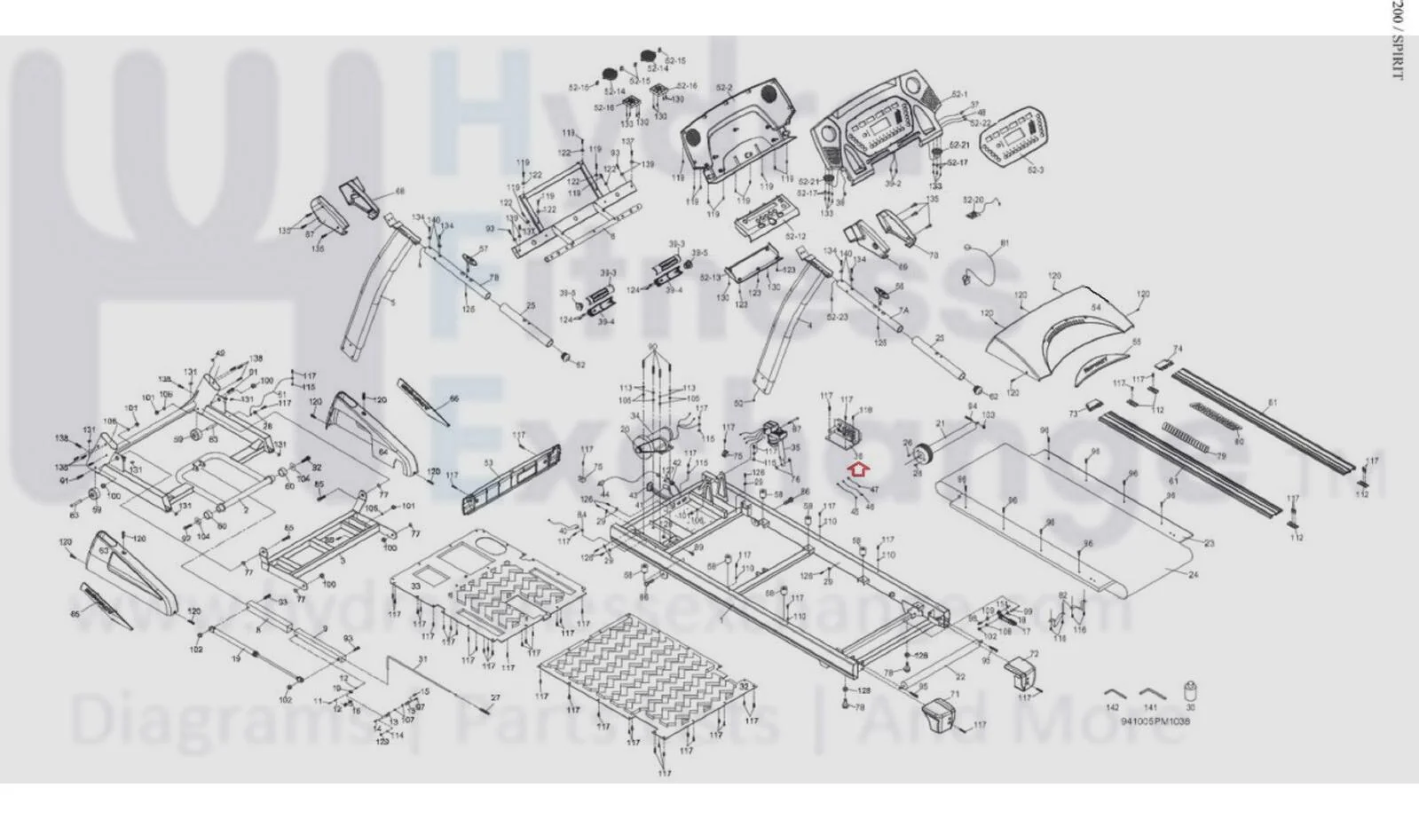 Spirit Sole Fitness Treadmill Lower Controller Control Board Controller D010028 Alt-6330 - Image 2