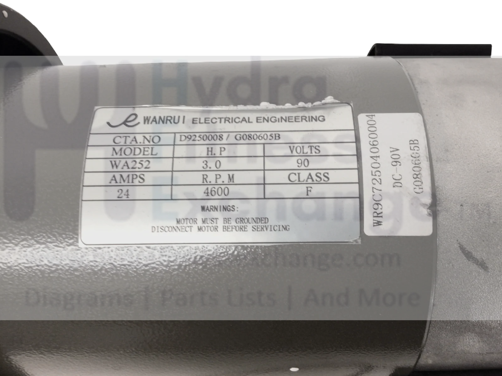 Spirit Treadmill DC Drive Motor W/O Sensor Optical Disc MFR-D9250008 &CRG080605B - Image 2