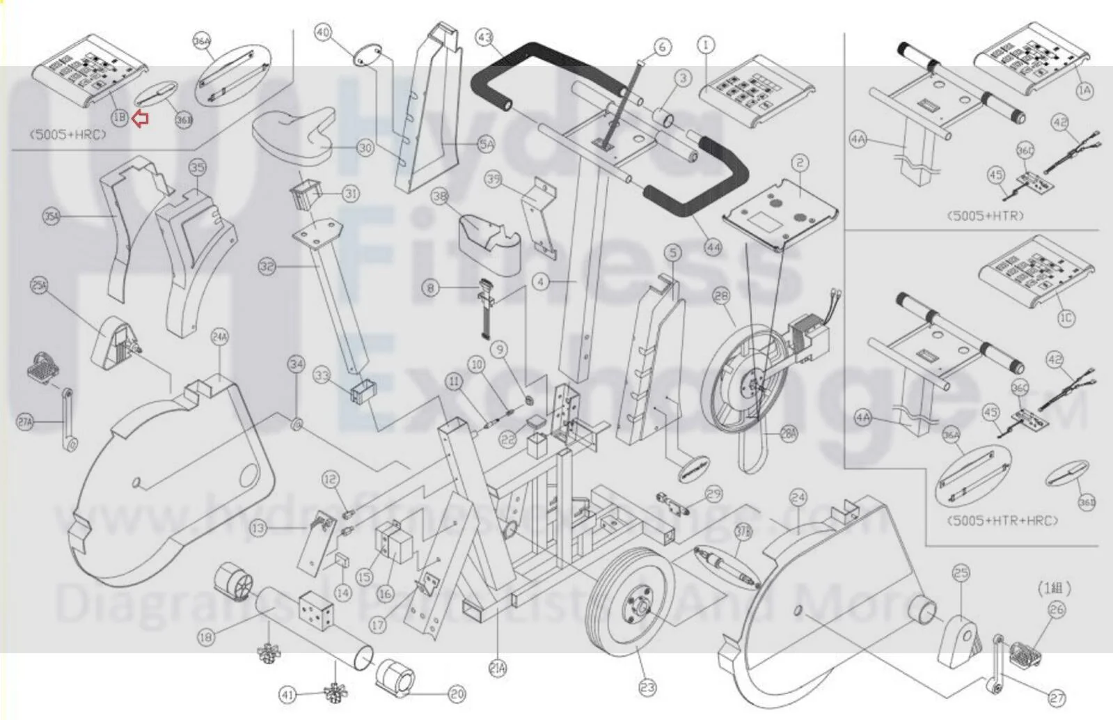 SportsArt 5005 Upright Bike Display Console Electronic Circuit Board 5005-01B - Image 3