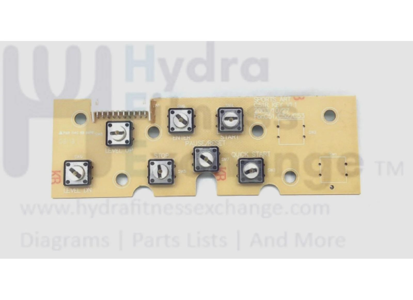 SportsArt C52U Stationary Bike Main Keypad Button Circuit Board NS-009