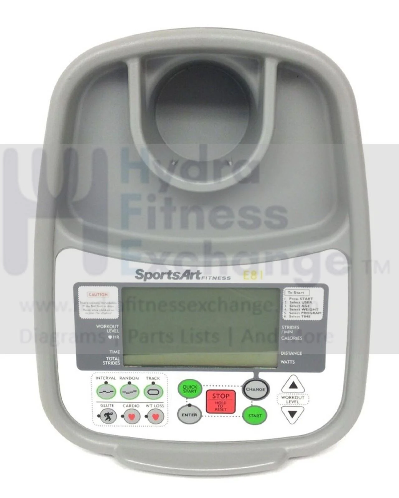 Sportsart E81 E81 120V - E81 Elliptical Display Console Assembly E81-79