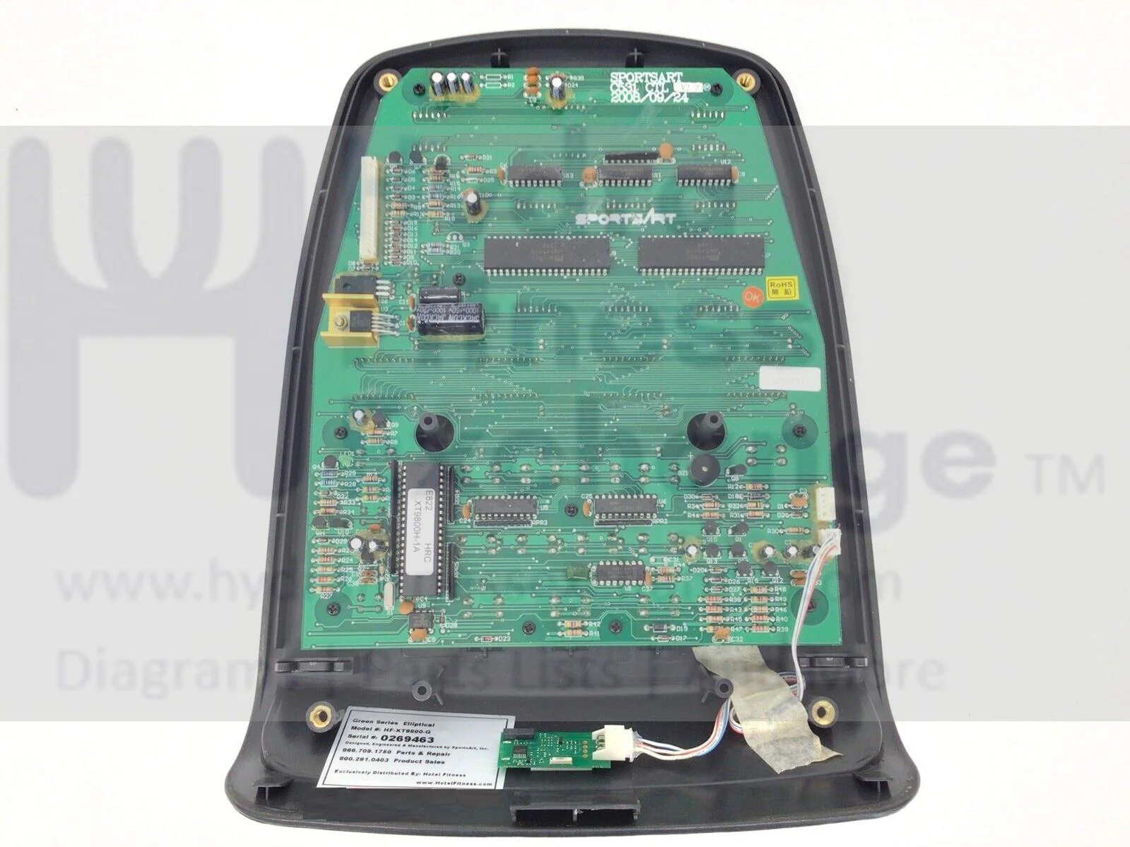 Sportsart Green Series HF-XT9800-G Elliptical Display Console Panel - Image 2