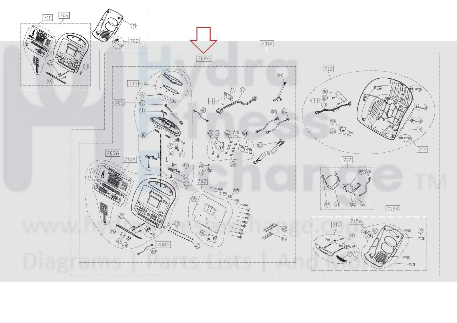 SportsArt S715 Stepper Step Display Console Panel S715-702 - Image 3