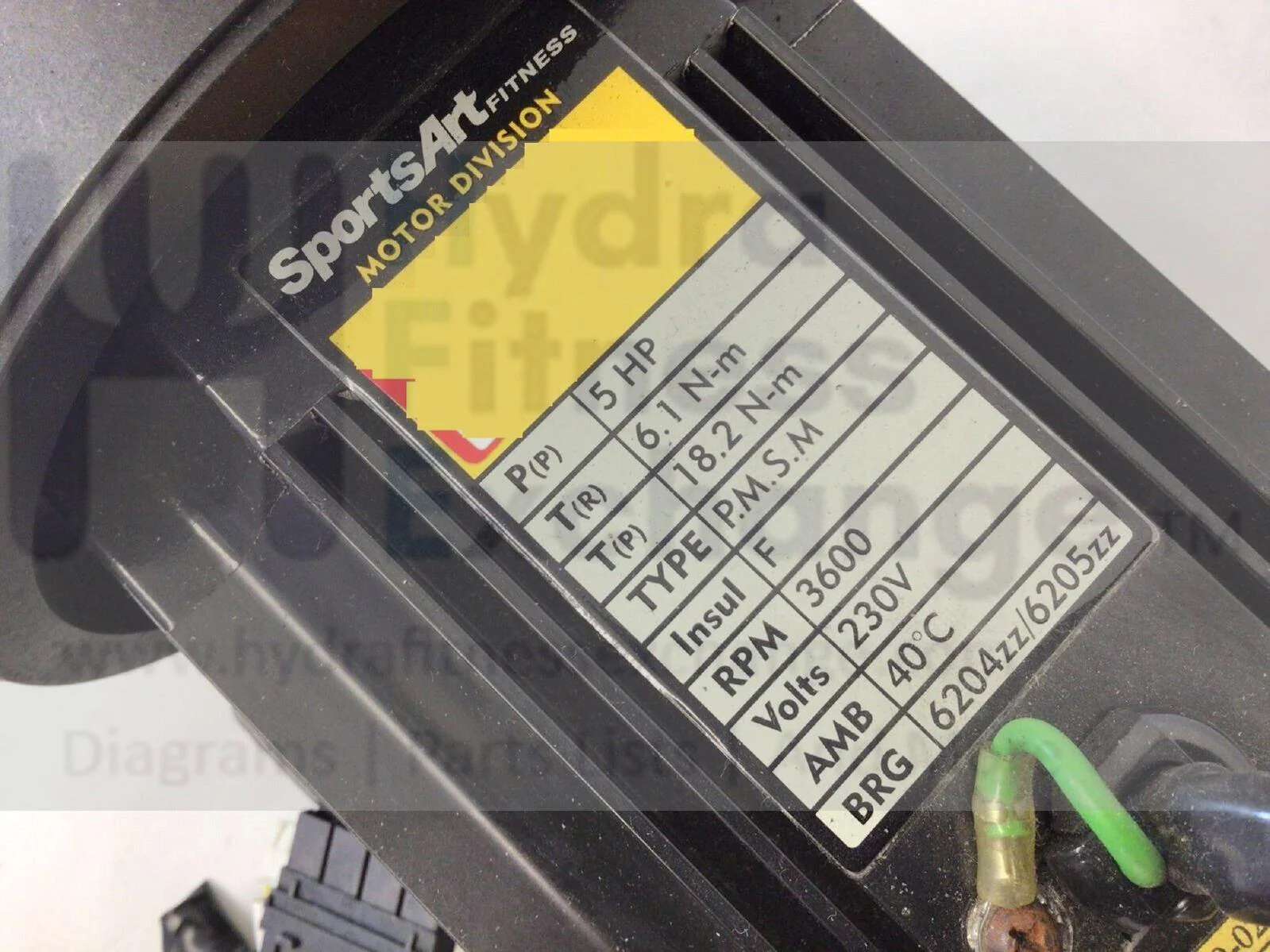 SportsArt T630 T650 T670 T680 Treadmill AC Drive Motor With Flywheel T680-24 - Image 2