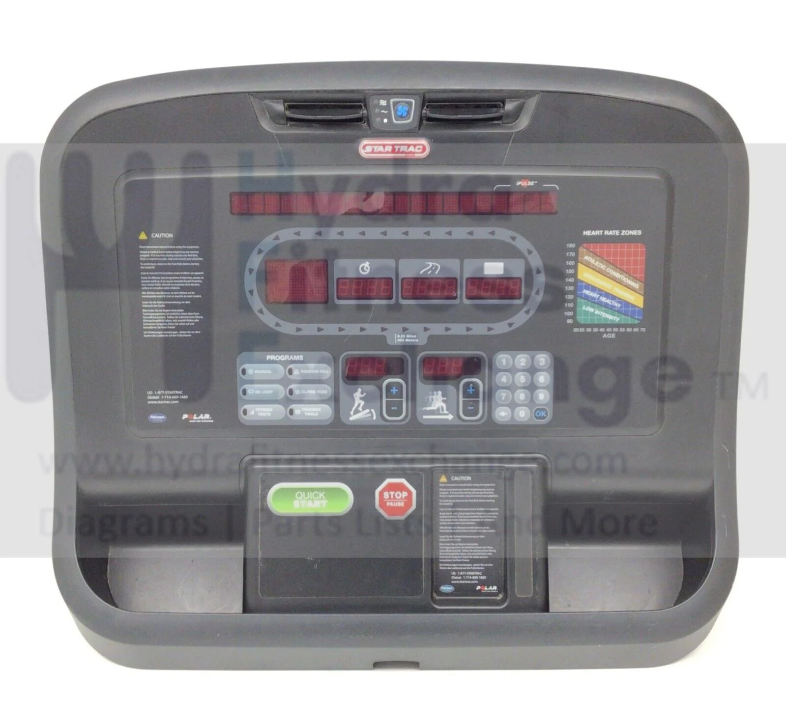 Star Trac E-TR9021 E-TR9022 E-TR9023 Treadmill Display Console Assembly 715-3788