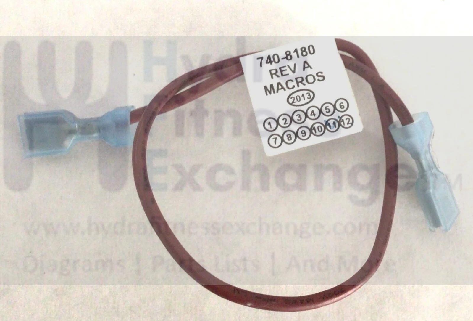Star Trac Part Origin Unknown Brown Power Jumper Wire Harness 740-8180
