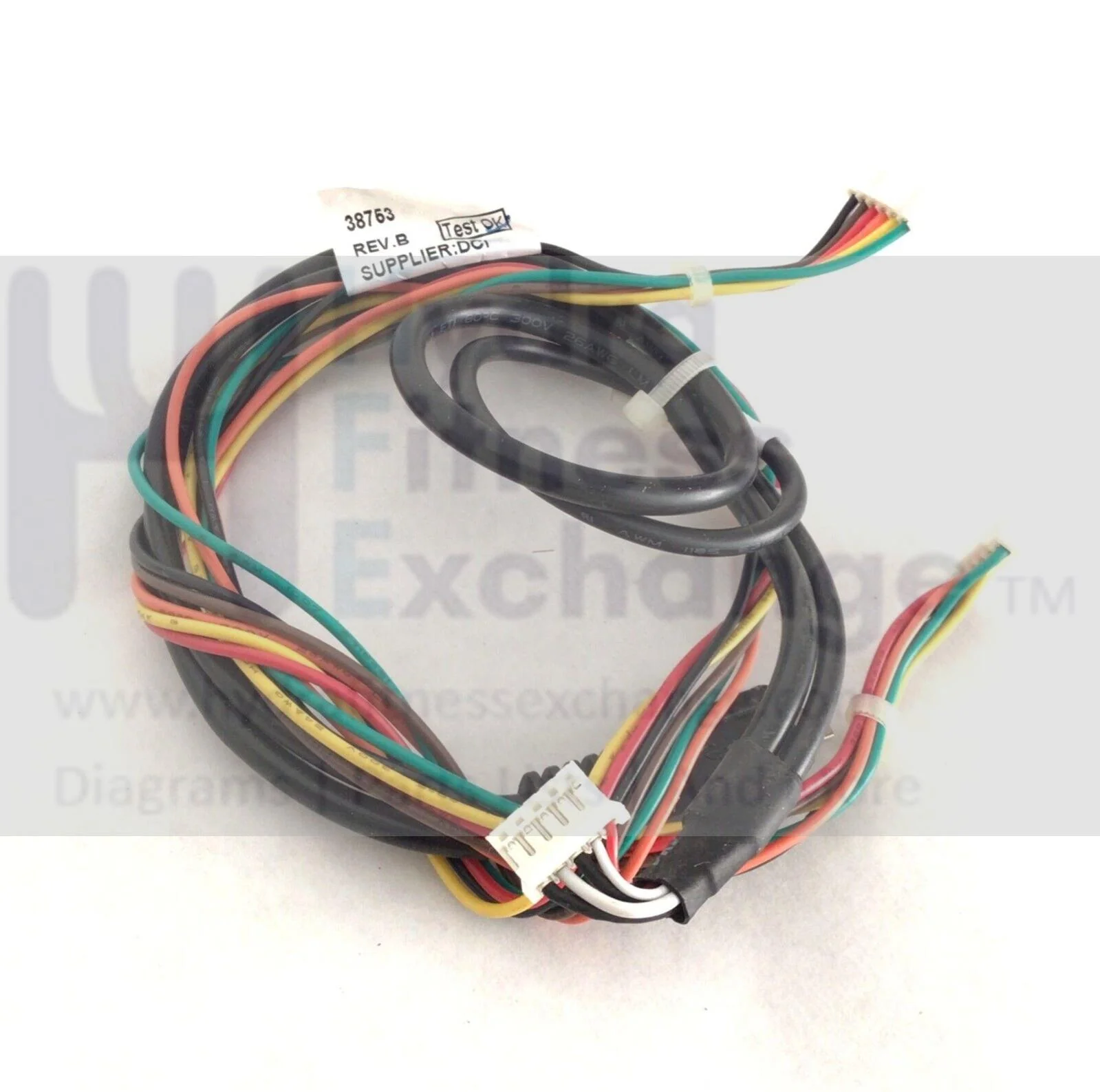 Star Trac Part Origin Unknown Display Console Pig Tail Wire Harness 38753