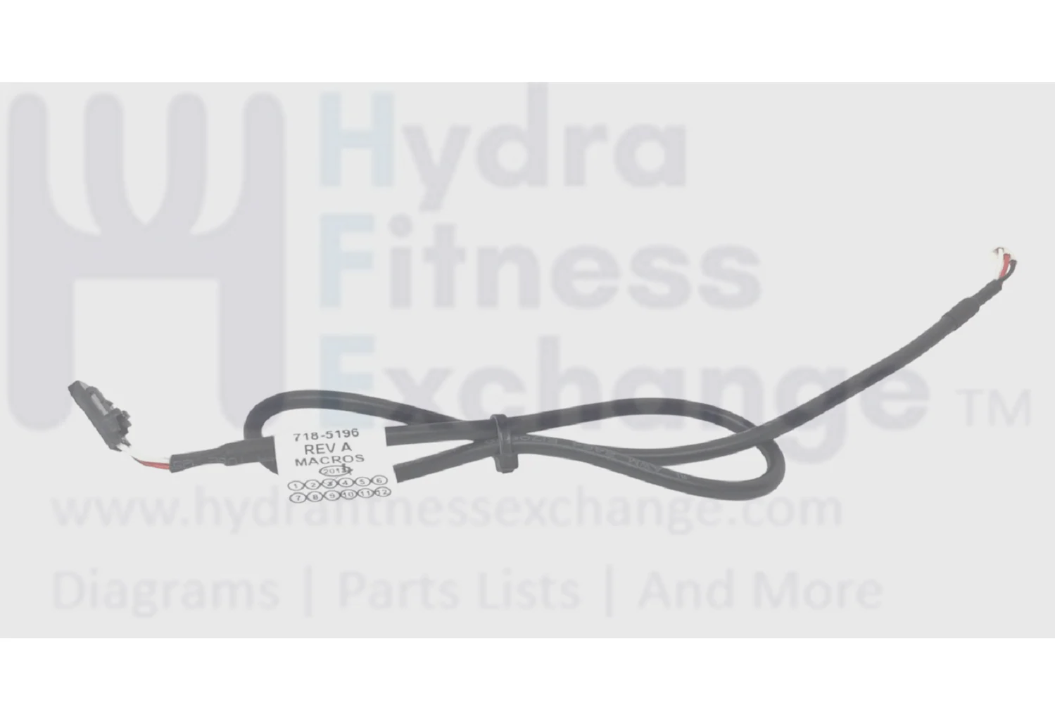 Star Trac Stationary Bike HR Wireless Cable 718-5196 - Image 2