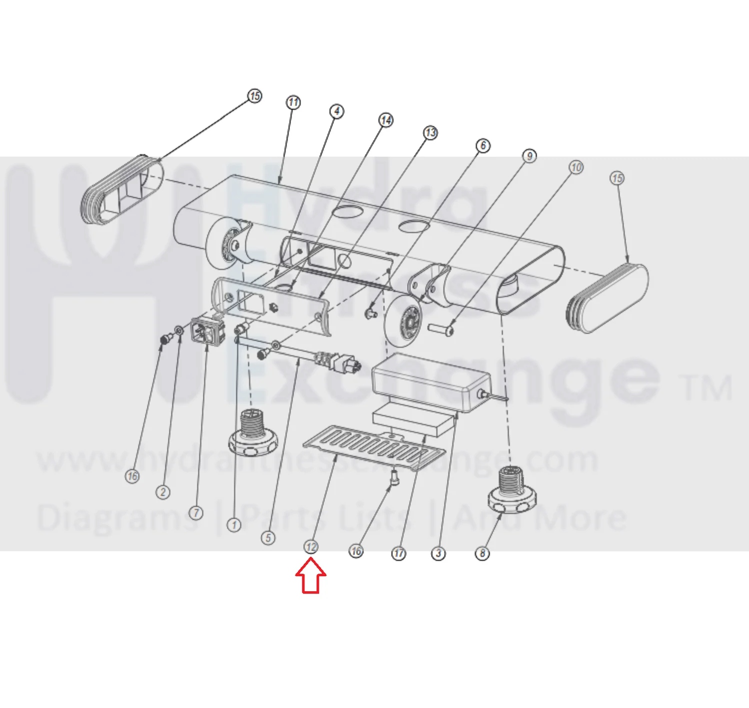 StarTrac 9-7140-MINTP0 Stationary Bike Access Panel Cover 740-8032 - Image 2