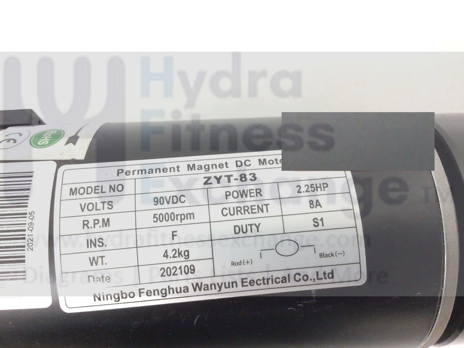 Superfit 2-in-1 Treadmill Dc Drive Motor With FlyWheel 2.25hp ZYT-83 - Image 2