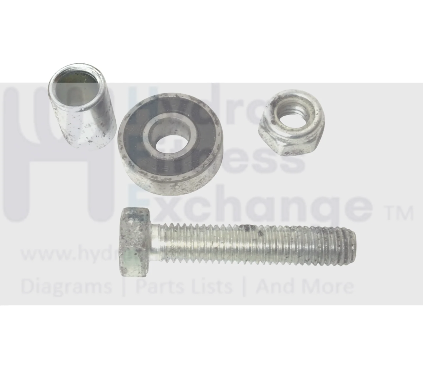 Technogym Treadmill Bolt Bearing and Sleeve Set M8-1.25 X 40mm 309410