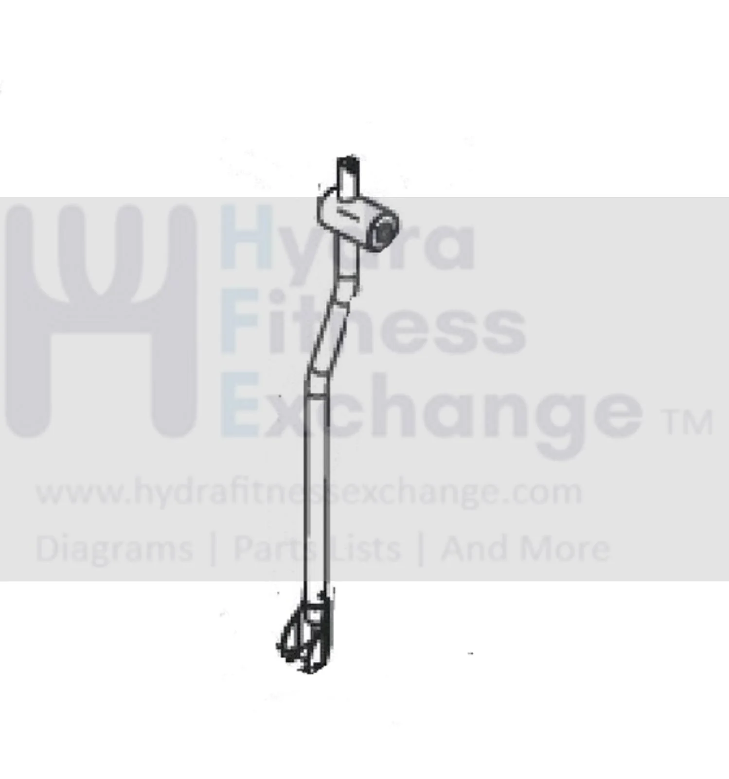Horizon Fitness EP586 Elliptical Left Down Arm Rest Set Semi Assembly 1000348026
