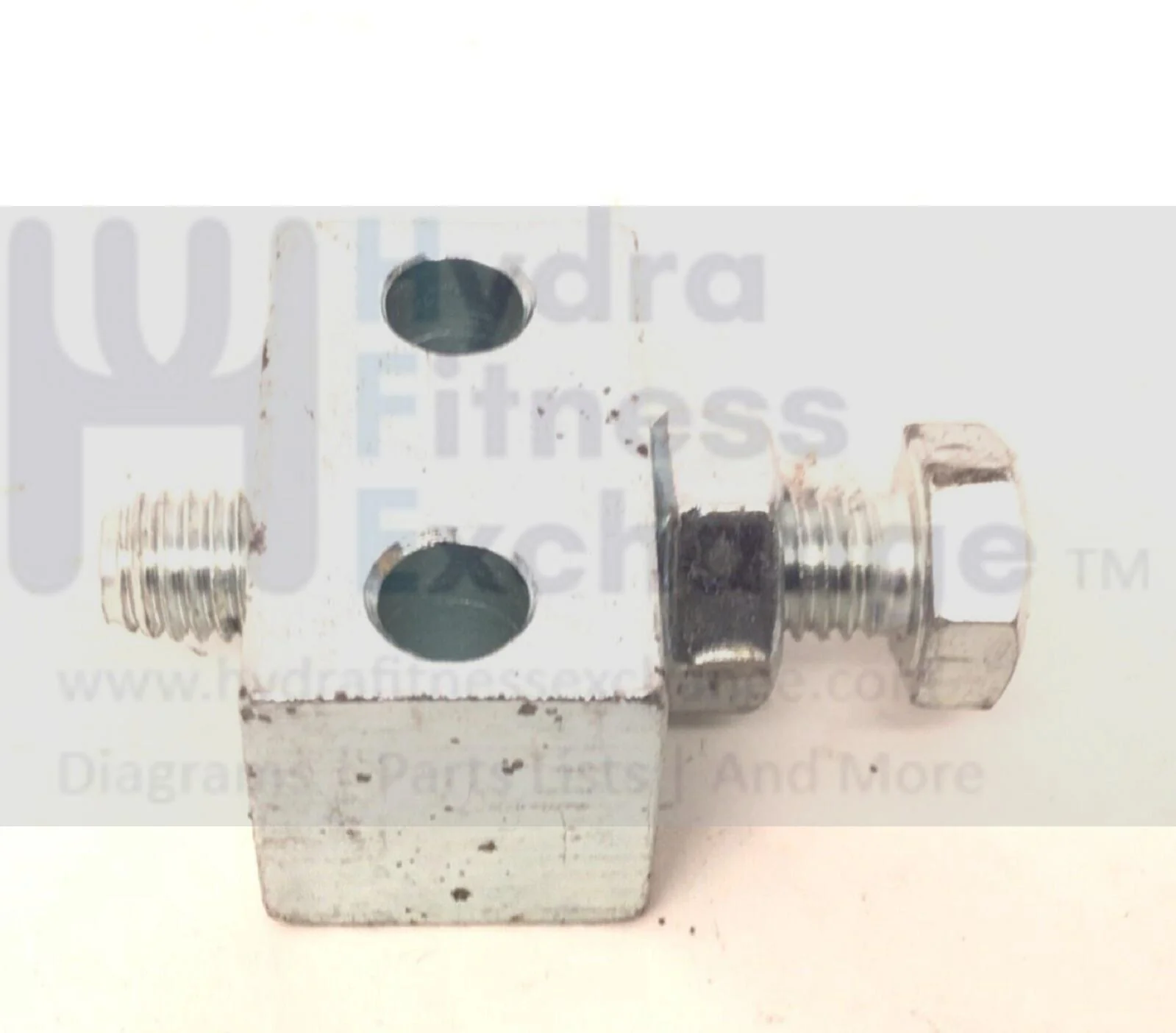True Fitness 400P Treadmill Adjustment Block with Hex Bolt & Jam Nut
