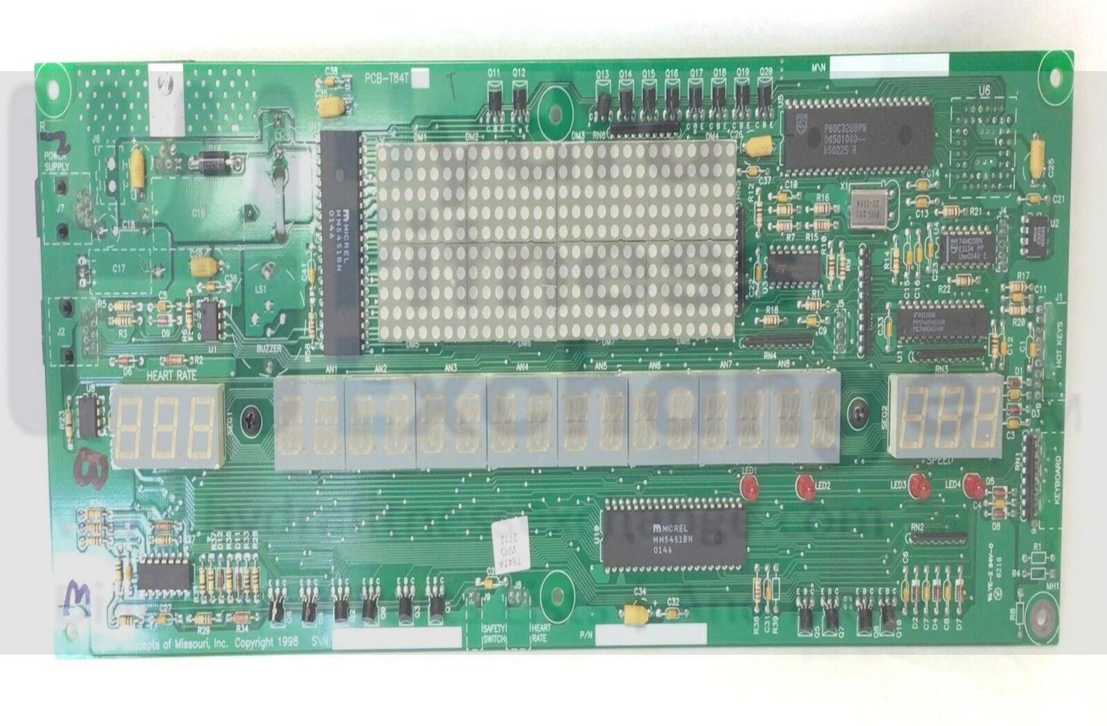 True Fitness 700P Treadmill Display Console Board MFT75186LB