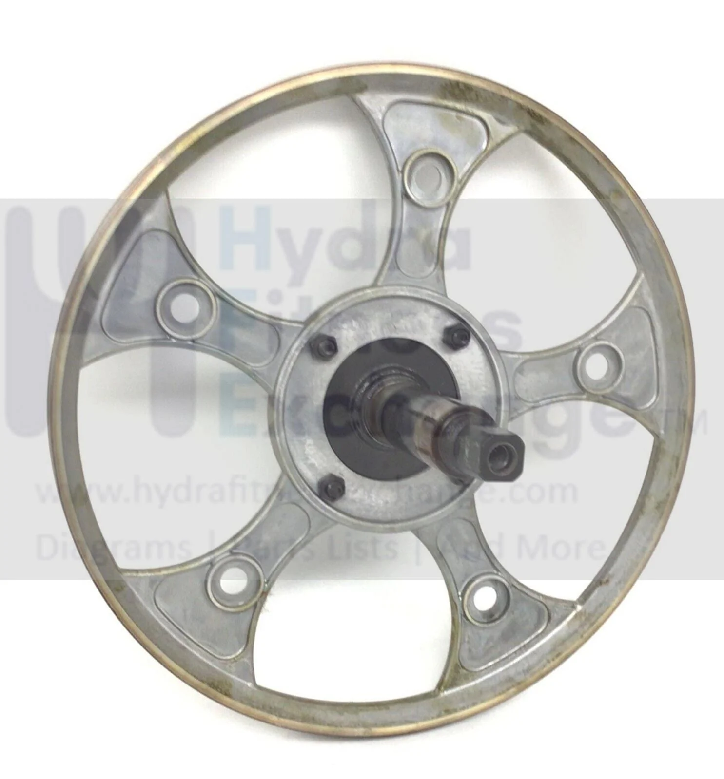 True Fitness C900 Recumbent Drive Crank Axle W/Pulley Flywheel Assembly 9RCS0007