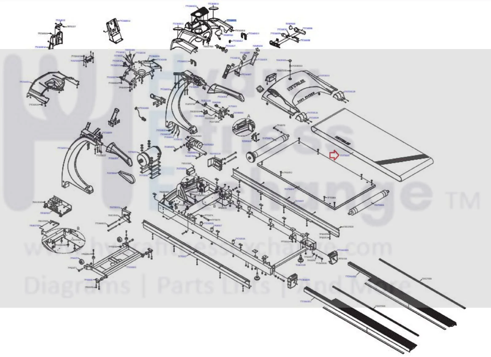 Used True Fitness CS550 CS650 Treadmill OEM Walking Running Belt Treadbelt 9CST0005 - Image 3