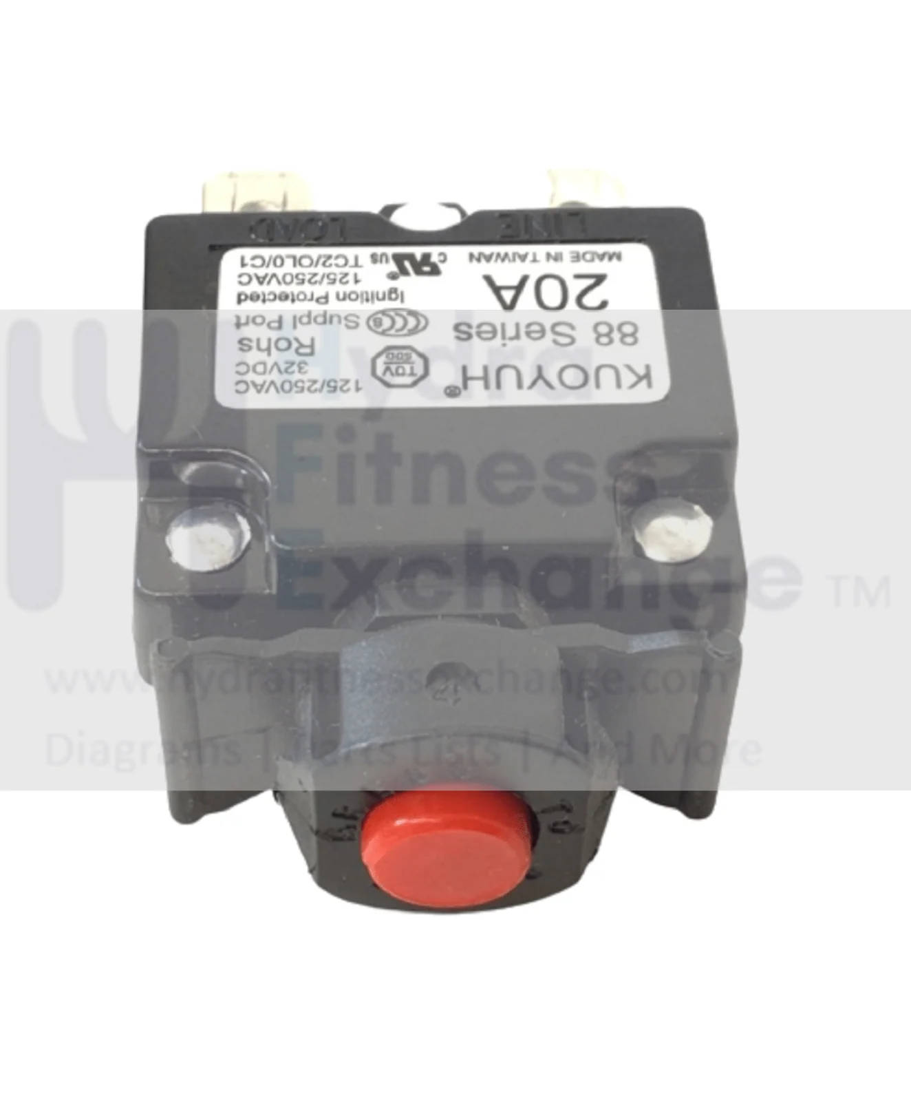 True Fitness CS650 - TCS650A Treadmill Circuit Breaker 20A 90348600 & 70348600