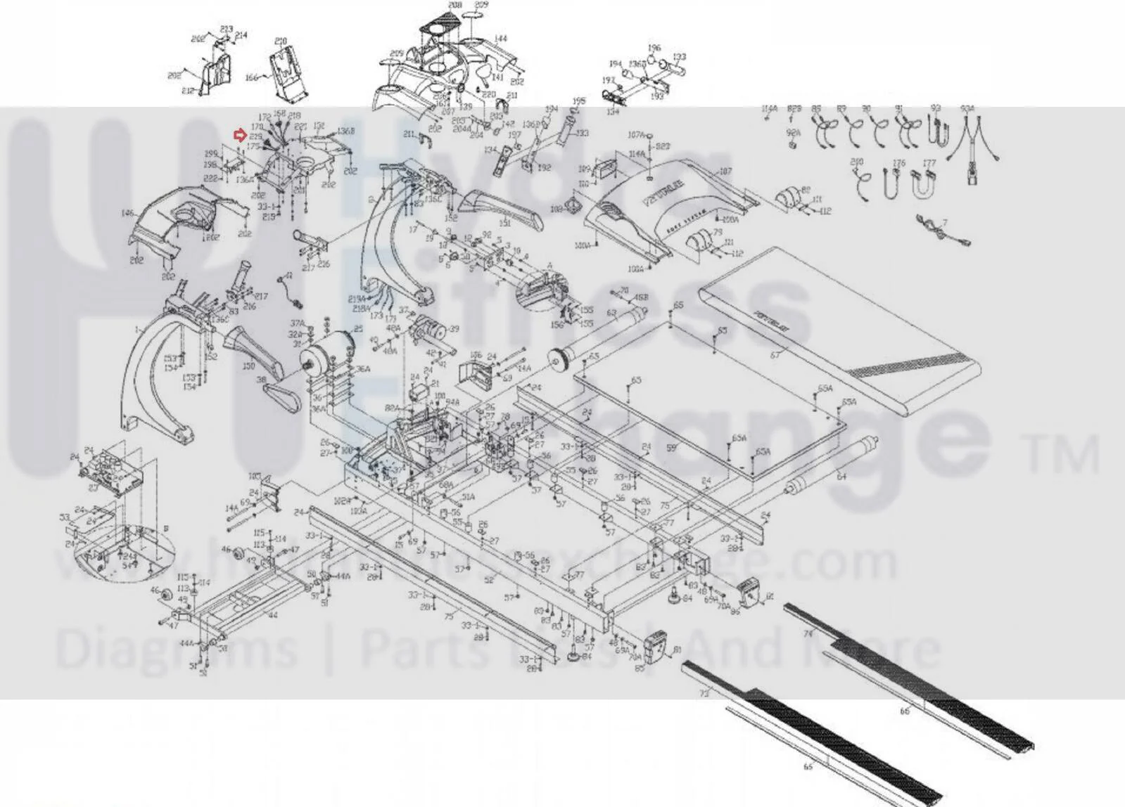 True Fitness CS650 TCS650A Treadmill Upper Wire Harness 9TCS0020 & 7TCS0020 - Image 2