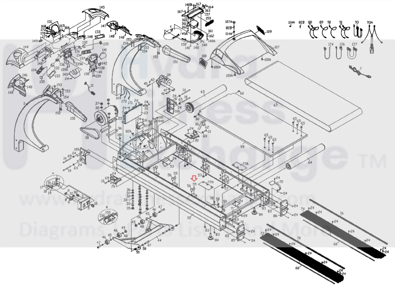 True Fitness CS800 - TCS800 Treadmill Deck Isolator Spring 9TCS9003 - Image 2