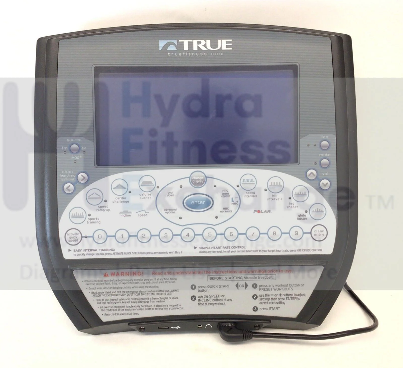 True Fitness CS800 Treadmill Display Console Assembly 7C11NTCSW